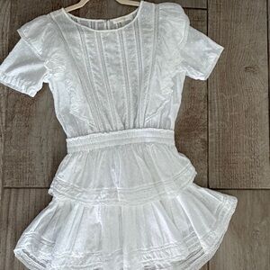 LoveShackFancy White Ruffle Dress